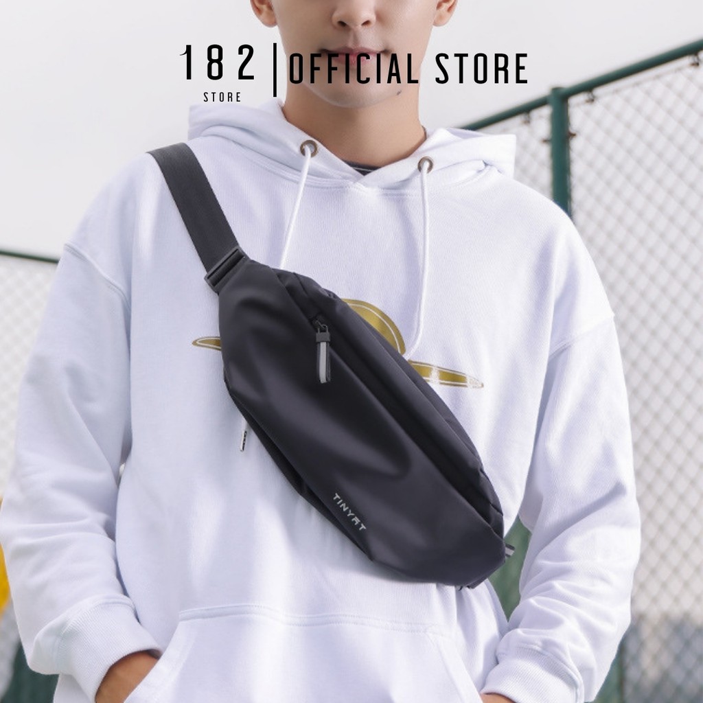 Túi Đeo Chéo Nam TINYAT Chất Liệu Polyester Chống Nước Nhiều Ngăn Đeo Bao Tử, Ngực Hông Cao Cấp - The Black Box | BigBuy360 - bigbuy360.vn