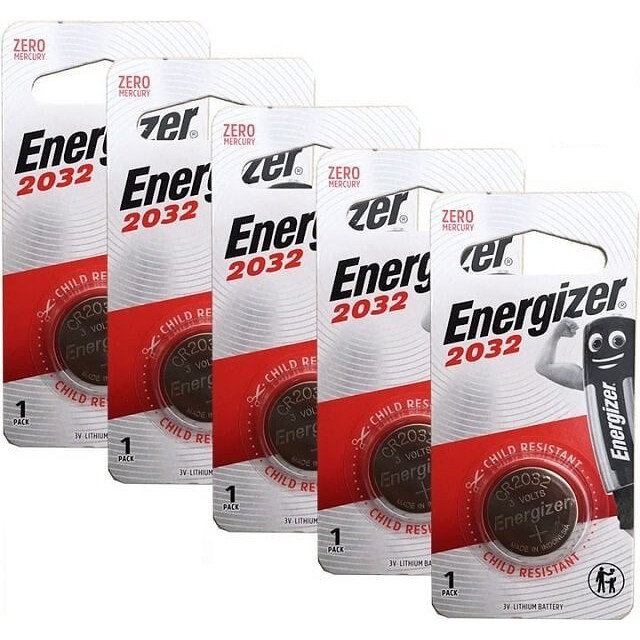 Pin CR2032 Energizer Lithium 3V - vỉ 5 viên ( mẫu mới 2020 )