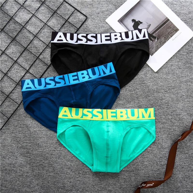 Quần lót nam tam giác AUSIEBUM cotton thoáng mát cao cấp sịp nam brief lưng bản to BBS SPORTWEAR