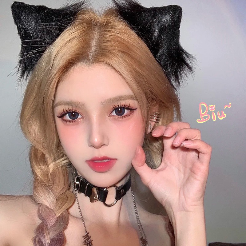 Băng Đô Cài Tóc Hình Tai Mèo Phong Cách Hàn Quốc