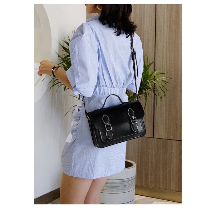 [Có Video HD] Set Nguyên Liệu DIY Túi Xách Handmade Đeo Chéo Da PU Khâu Tay Cá Tính Phù Hợp Đi Dạo Phố