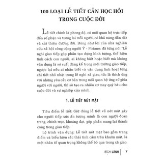 100 Lễ Tiết Cần Học Hỏi Trong Cuộc Đời