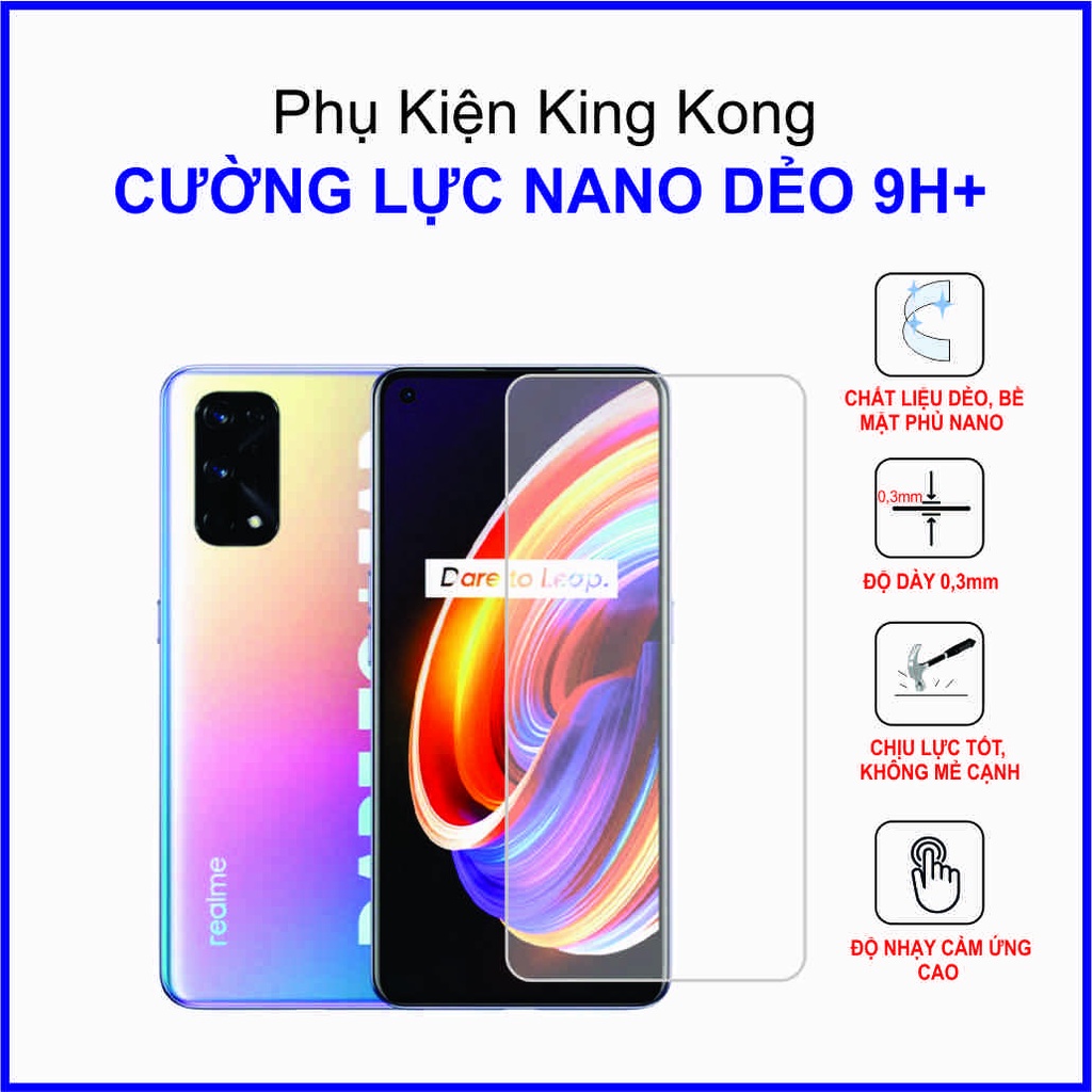Dán cường lực Realme X7, X7 Pro ,  cường lực nano dẻo 9H+