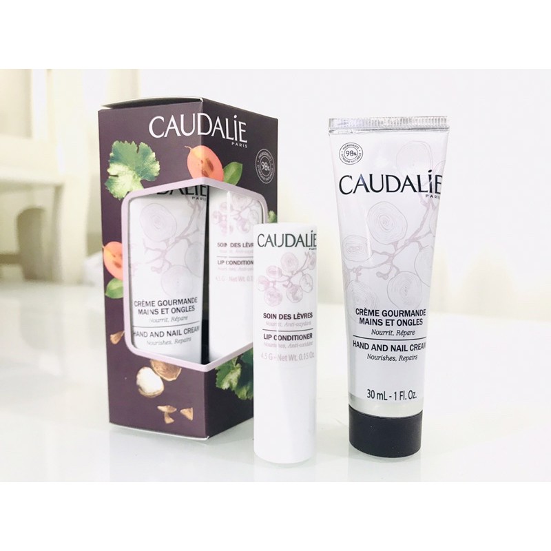 SET KEM DƯỠNG DA TAY VÀ SON DƯỠNG CAUDALIE