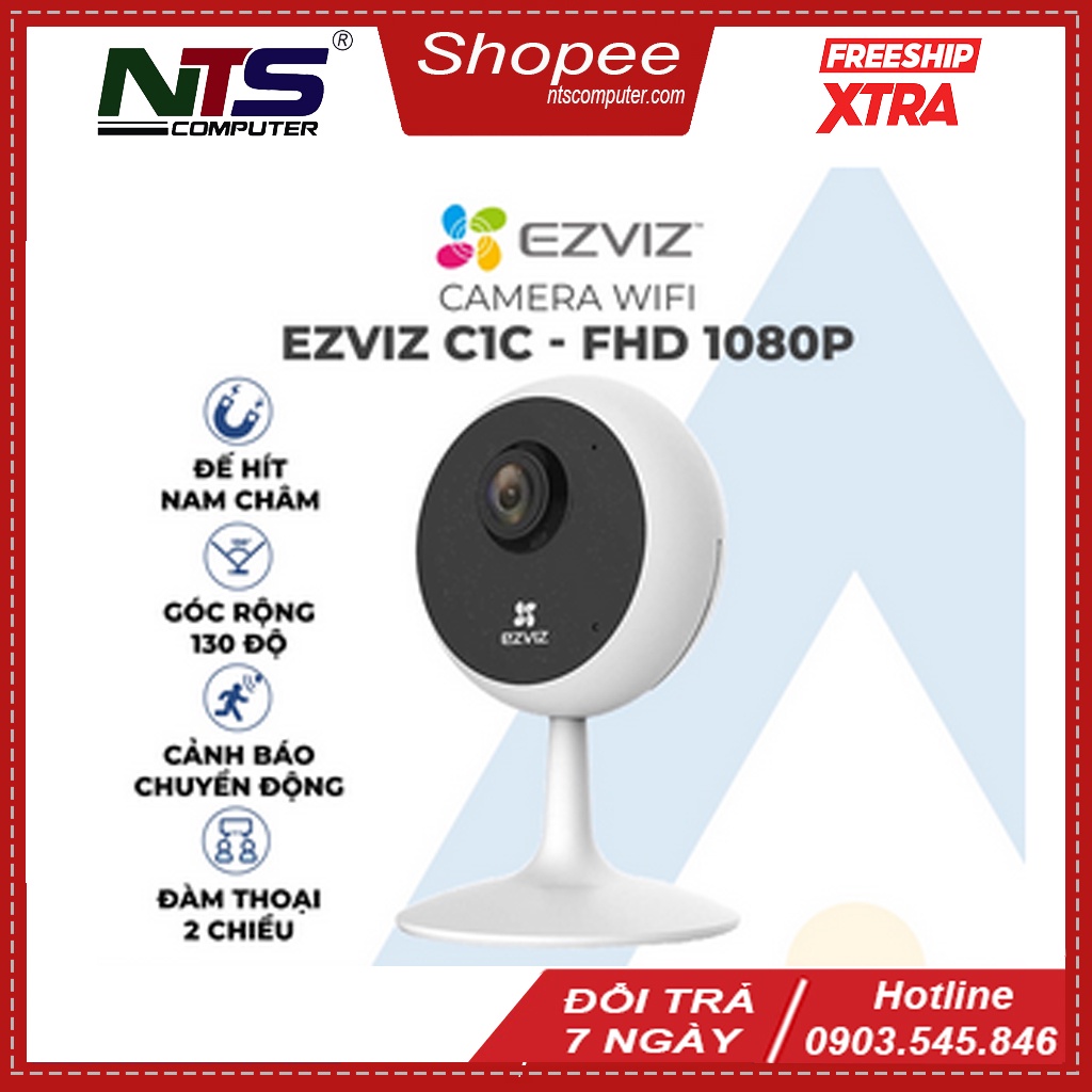 Camera wifi 1MP 2MP EZVIZ C1C B 720P 1080P C2C C1HC C6N C6CN C22EP BH 24 Tháng