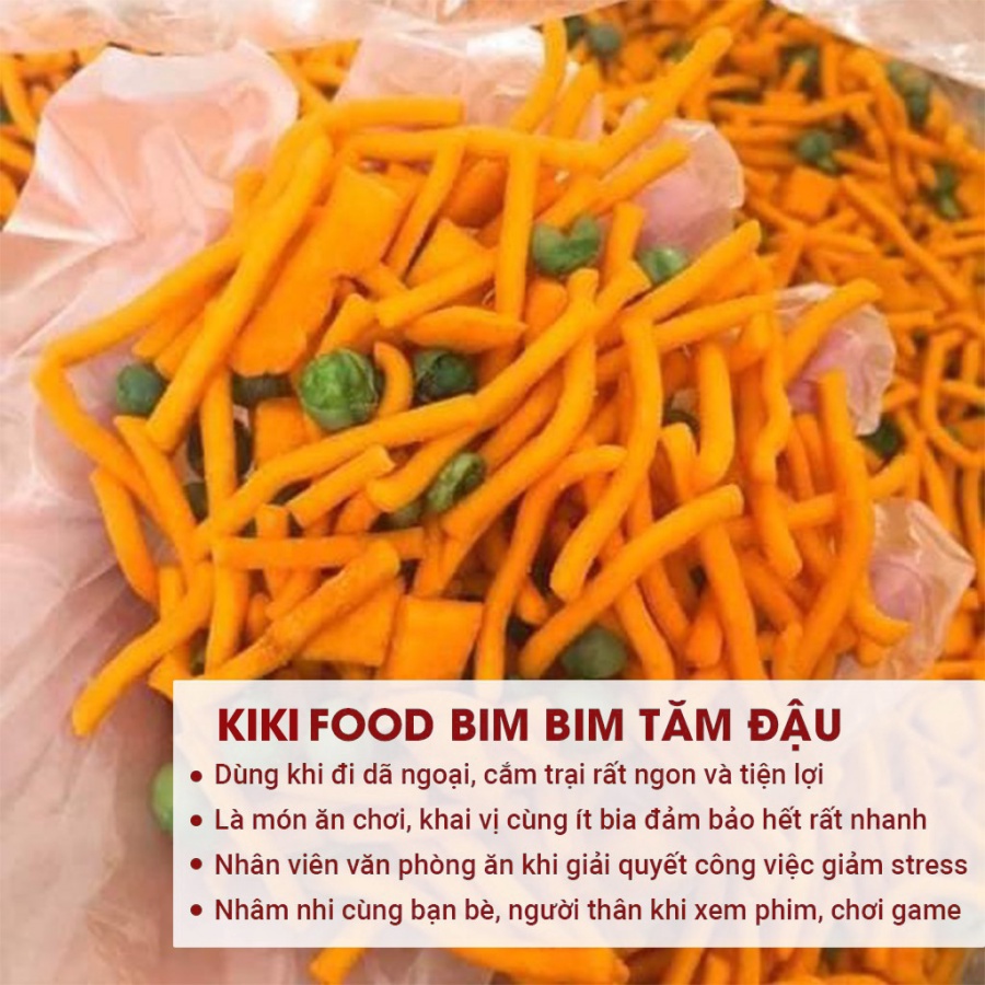 Bim bim tăm que đậu Hà Lan 300G KIKIFOOD vừa ngon vừa rẻ, đồ ăn vặt Việt Nam an toàn vệ sinh thực phẩm