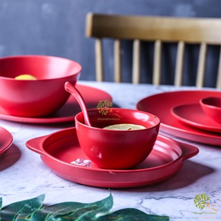 Bộ bát đĩa lẻ Red Valvet