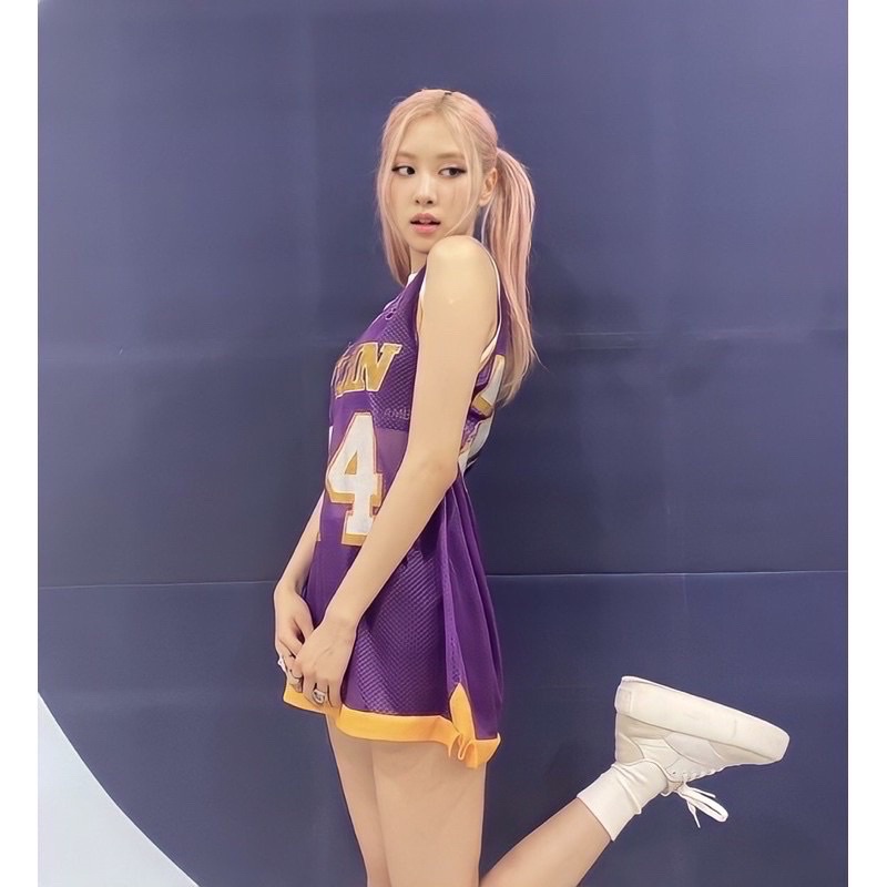 Giày sneaker bánh mì đế độn màu xám trắng giống Rosé BLACKPINK