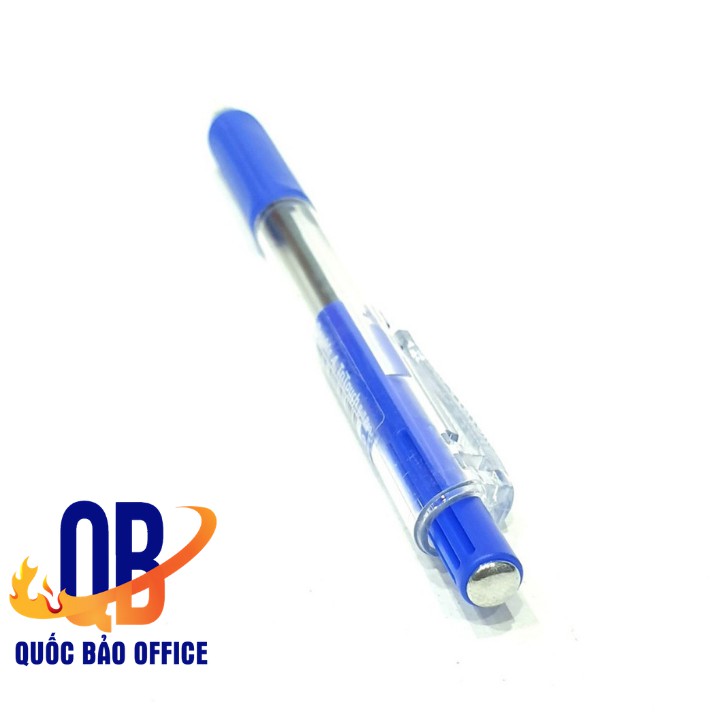 Bút bi bấm Double A ngòi 0.7mm - Tri Touch Ball Pen - mực xanh - 1 chiếc