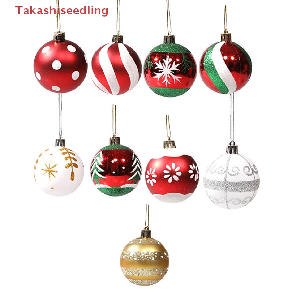 Set 6 Trái Châu Nhiều Màu Sắc Trang Trí Cây Thông Noel