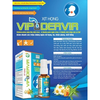 Xịt họng Vipodervir