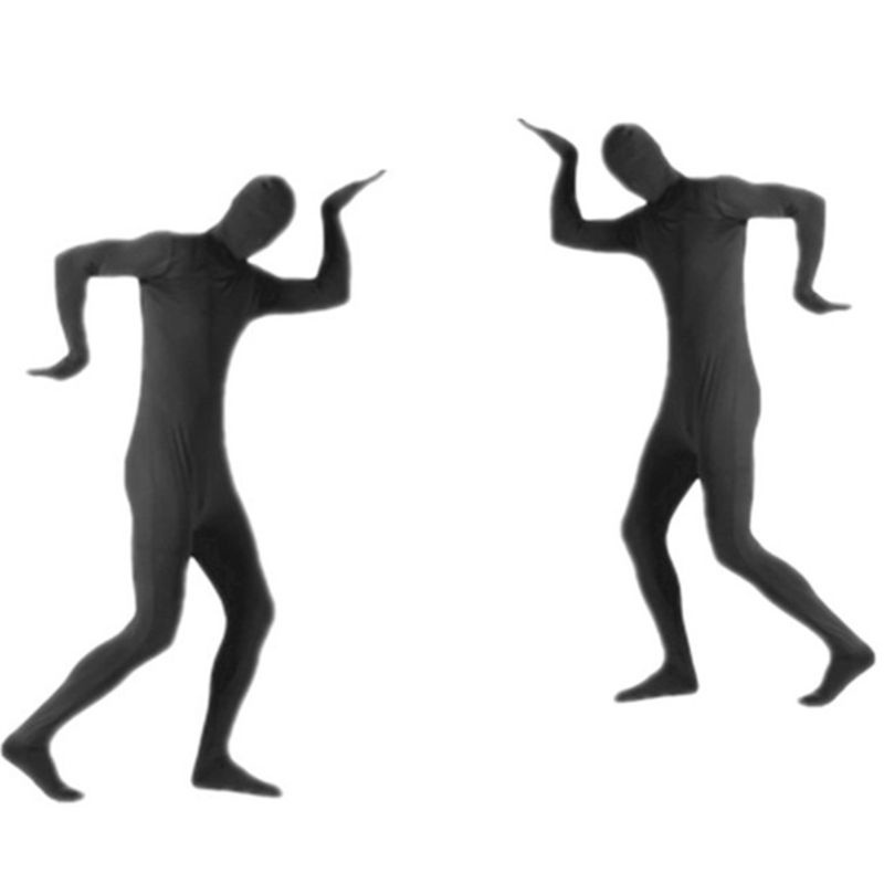 Bộ Đồ Hóa Trang Toàn Thân Co Giãn Màu Đen Dành Cho Nam Nữ