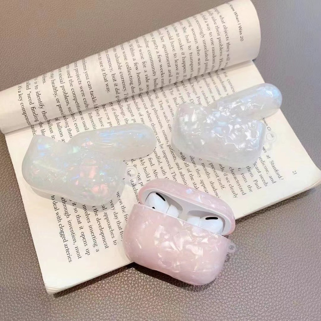 Ốp Bảo Vệ Hộp Đựng Tai Nghe Airpods 1 / 2 Hình Vỏ Sò Xinh Xắn