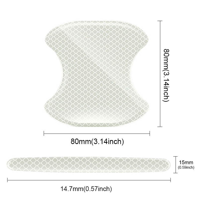 Miếng dán phản quang SEAMETAL bằng sợi carbon chống trầy bảo vệ tay nắm cửa xe hơi