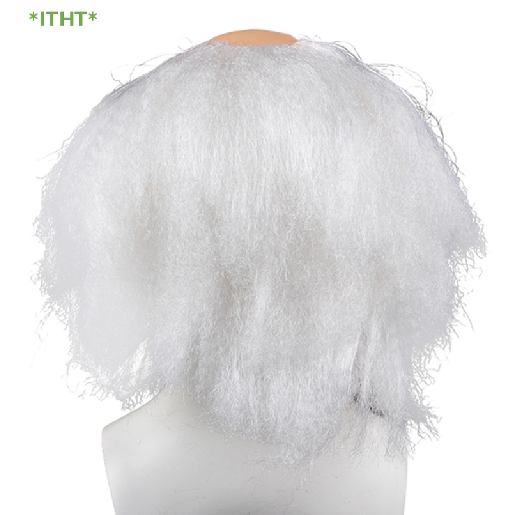 Tóc Giả Hóa Trang Halloween Màu Trắng Hóa Trang Cho Người Già