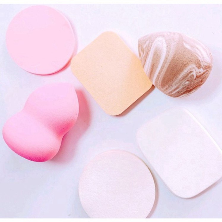 Bộ 6 mút trang điểm bọt biển Keli sponge makeup