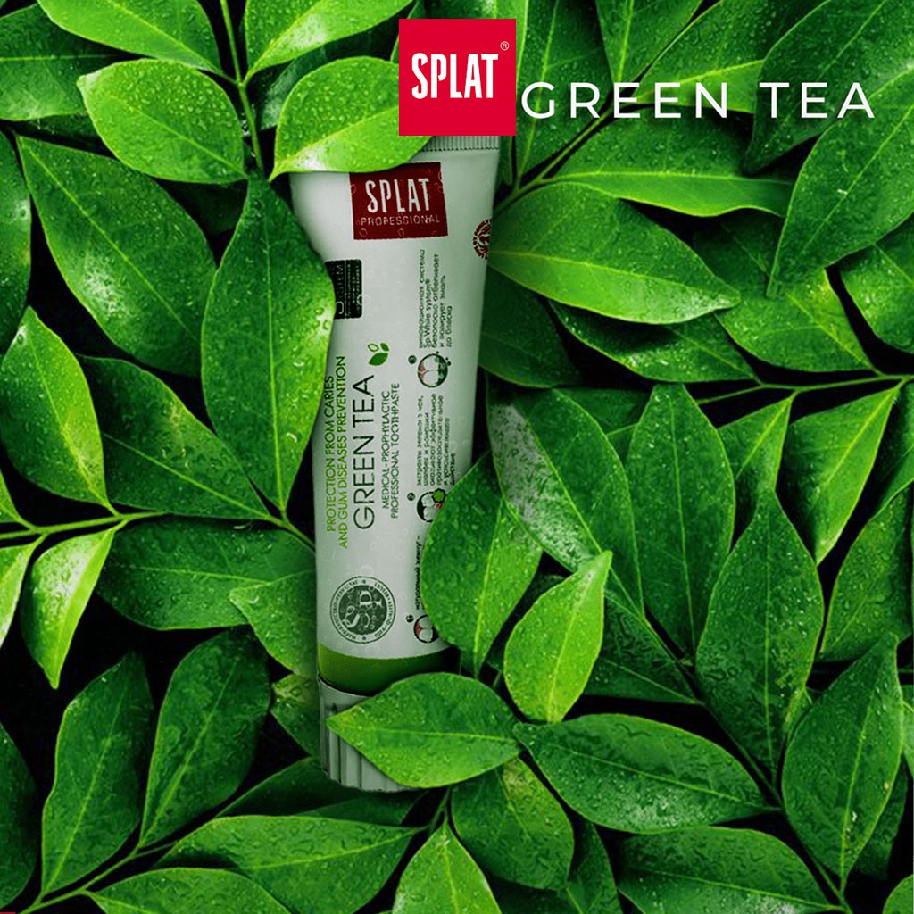 Kem Đánh Răng Trà Xanh Ngừa Sâu Răng, Giảm Viêm Splat Green Tea Professional Series (100ml) - Chính hãng 100%