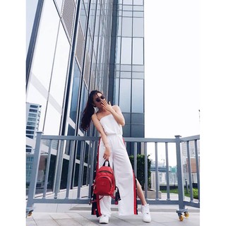 🌈🌈🌈 Jumpsuit kẻ sọc phối nút