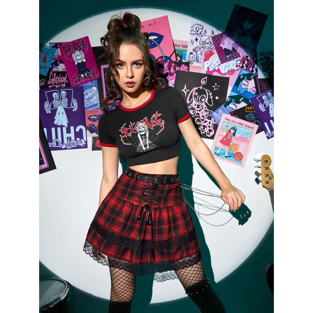 Áo Croptop ROWME - Áo Crt Phối Màu Siêu Hot Chất Liệu Cotton Cao Cấp ( kèm ảnh thật ) - LP.STORE