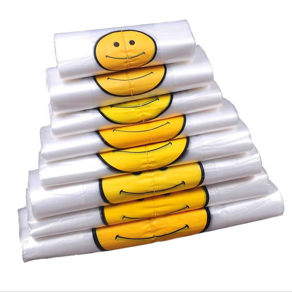 Set 50 Túi Nhựa Đựng Thực Phẩm Có Tay Cầm Nhựa Mới