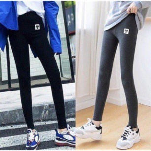 Quần Legging mèo mỏng mềm mịn không sổ lông hàng túi zip xuất khẩu QLG/159