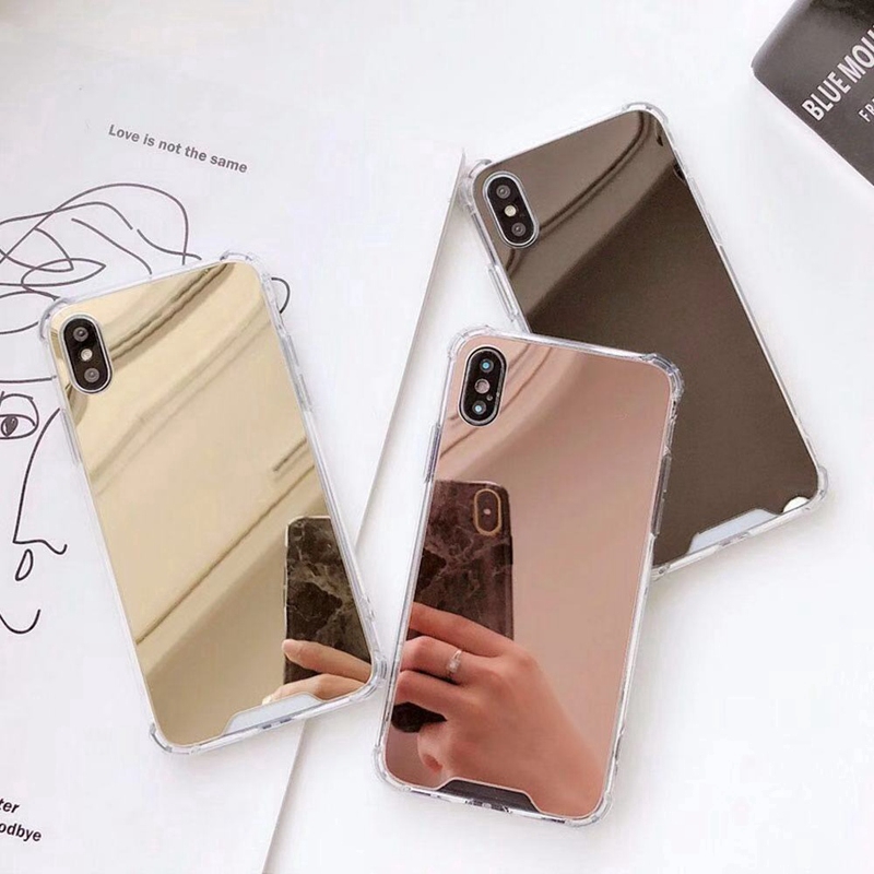 Casing Samsung Galaxy S10e S10 Lite S8 S9 S10 Plus S3 S4 S5 S6 S7 edge Plus Case Mirror Hard Case