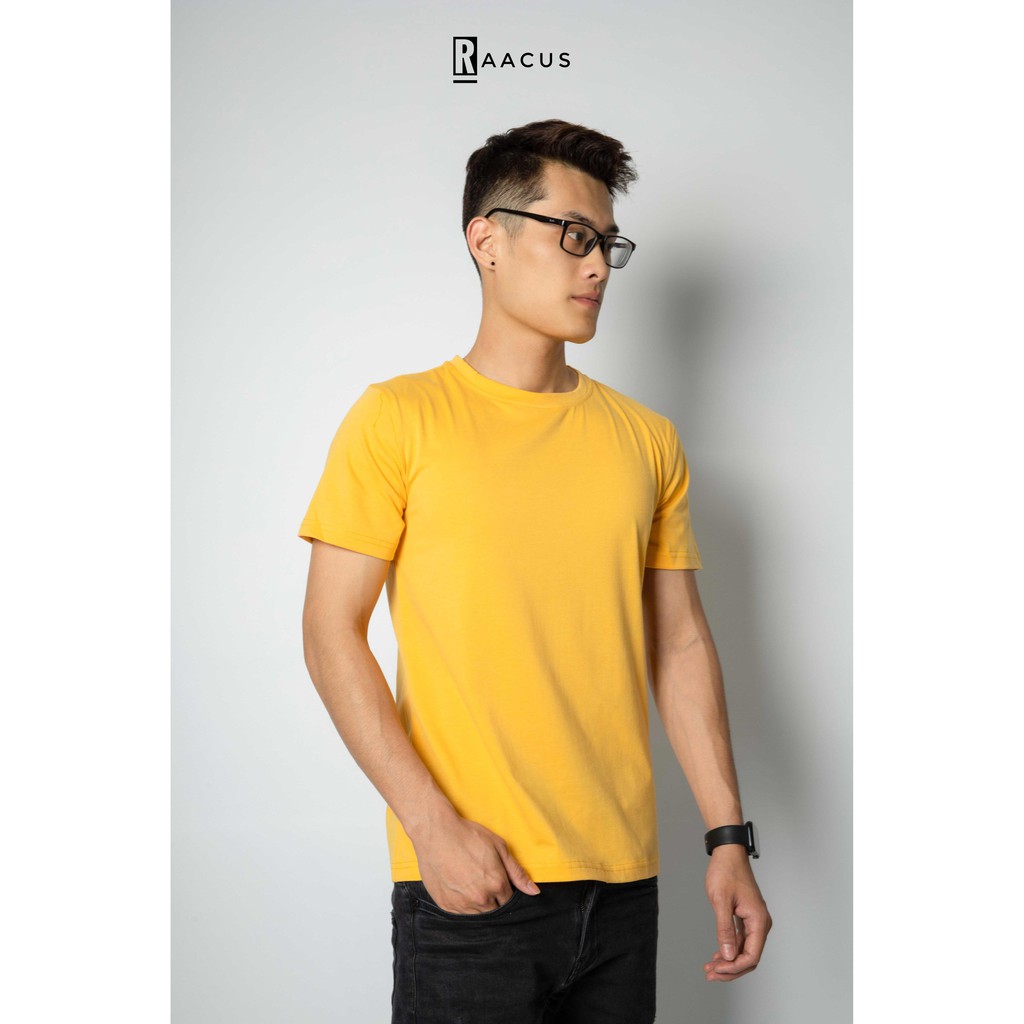 Áo thun nam unisex tay lỡ dáng ôm, áo phông nam trơn basic tay ngắn thời trang RAACUS - A023 | BigBuy360 - bigbuy360.vn