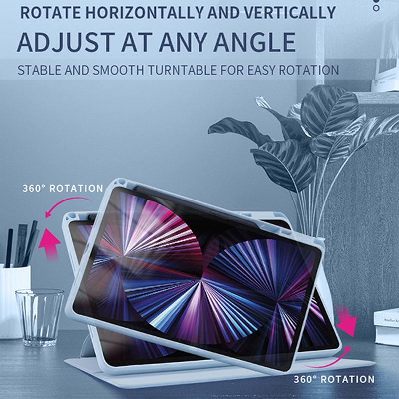 Bao Da Máy Tính Bảng Bảo Vệ 360 Độ Thời Trang Cho Oppo Pad Air  10.36 "OPD2102 X21N2 Ốp Điện Thoại Da + Acrylic Trong Suốt Nắp Gập 2 Trong 1 Có Giá Đỡ Xoay Được Tiện Dụng
