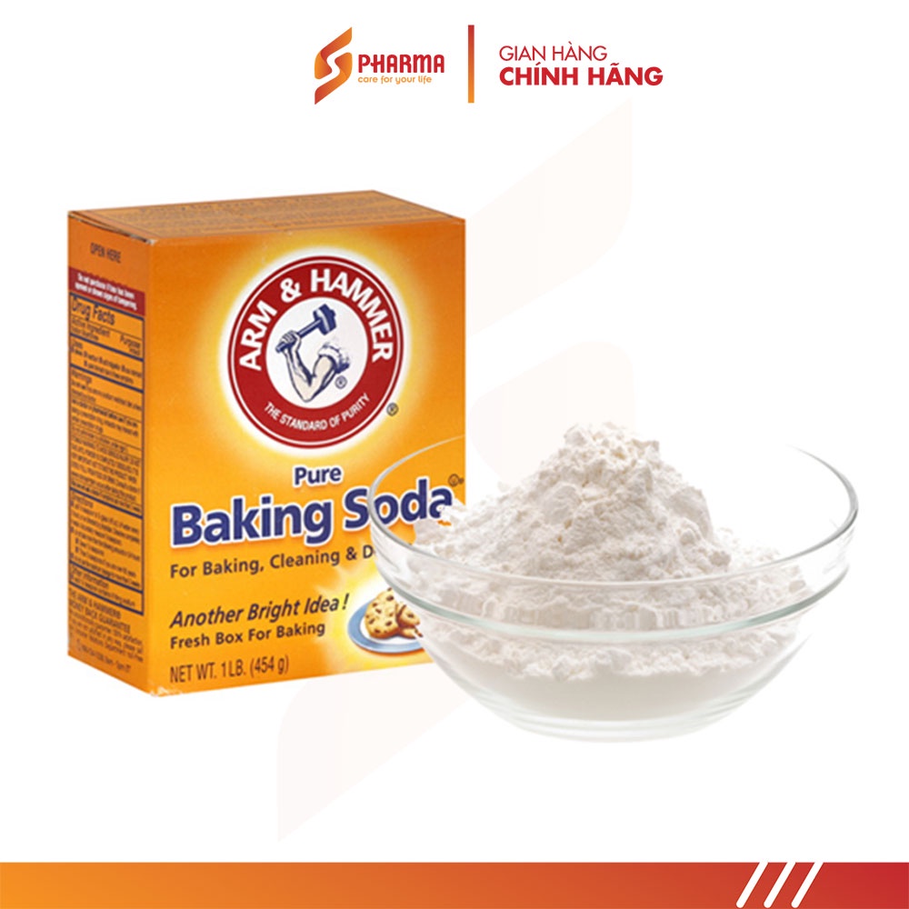 Baking Soda trắng răng, Làm sạch răng miệng, khử độc thực phẩm - Arm &amp; Hammer 454g (Mỹ)