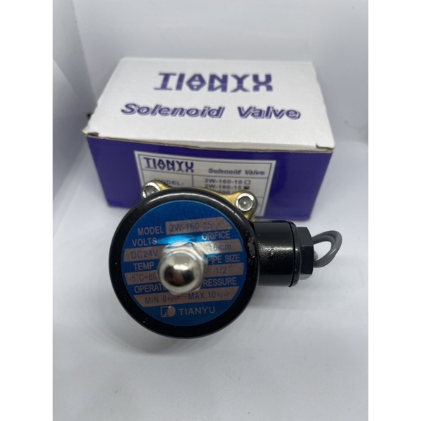 Van điện từ 1 / 2 "220V Đồng thau (Không phải hợp kim kẽm) 2W-160-15 Loại đóng thông thường