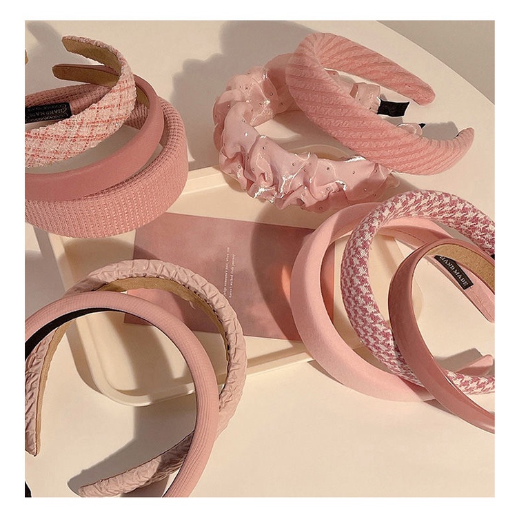 Băng Đô Cài Tóc Hình Đầu Lâu Màu Hồng Dễ Thương Phong Cách Nhật Bản Cho Nữ