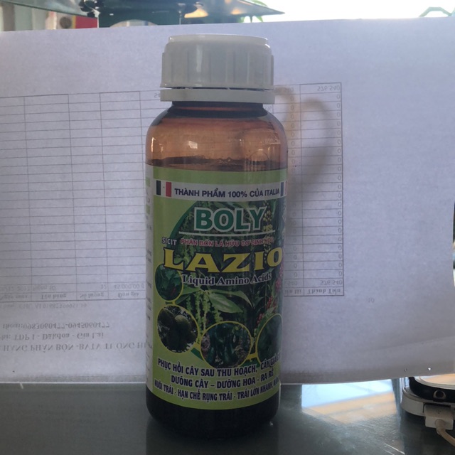 Phân bón lá BOLY : LAZIO 500ml