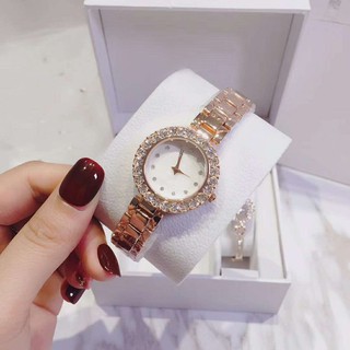 Đồng hồ nữ dimini dây thép đính đá sang chảnh