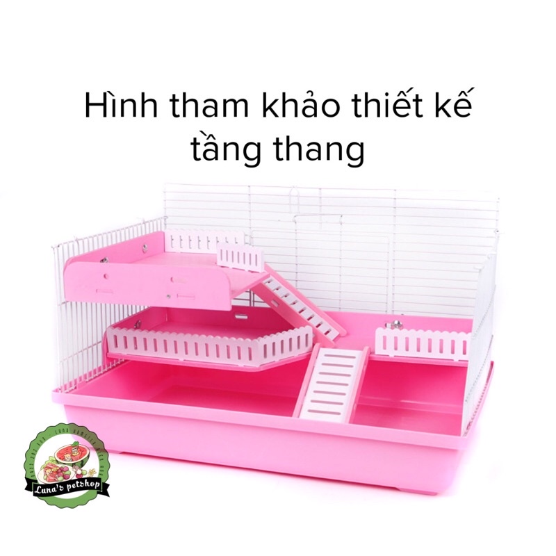 Tầng thang lớn. Tầng thang lắp ráp gắn lồng sắt. Tầng thang lắp ráp. Tầng thang lắp ráp lớn cho hamster