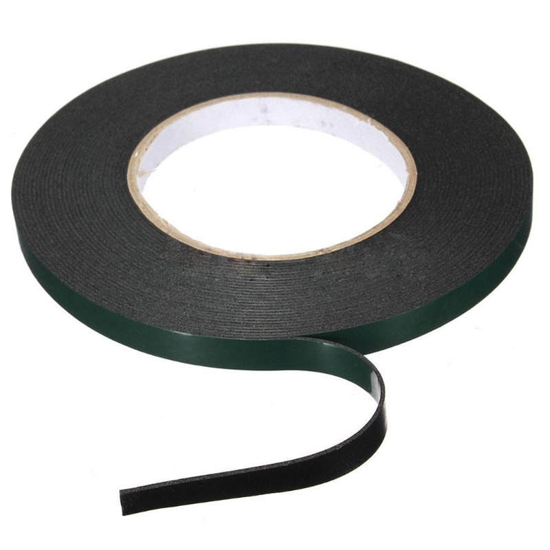 Cuộn Băng Keo Xốp Hai Mặt Màu Đen Dài 10m Chống Thấm Nước Dùng Trang Trí Xe Hơi / Nhà Cửa