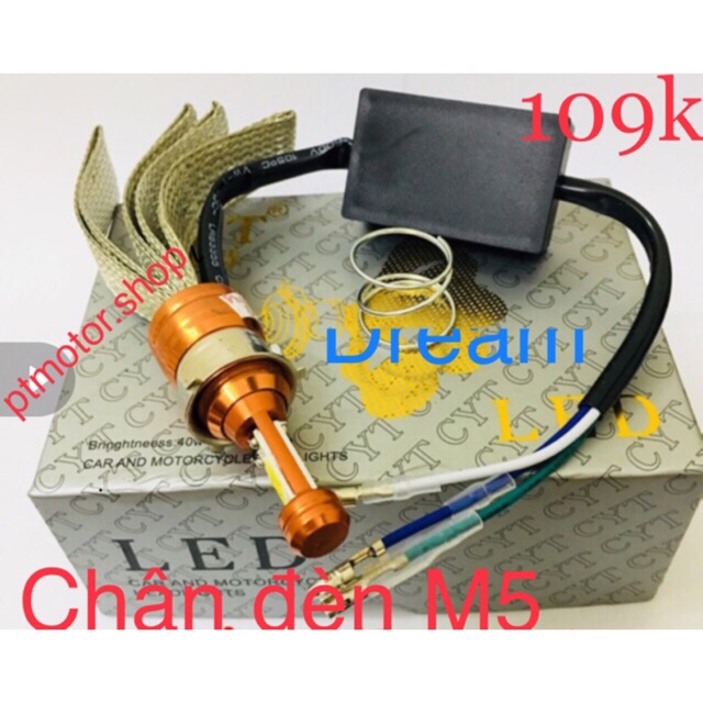 Đèn pha Led xe Dream CYT 2tim Led M5-ptmotor.shop