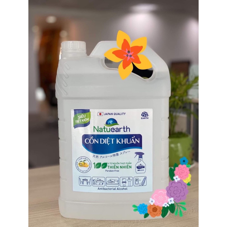 Cồn xịt diệt khuẩn Natuearth 3,8 lít (Siêu Tiết Kiệm) | BigBuy360 - bigbuy360.vn