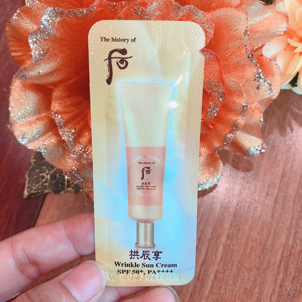 💥 TIỆN LỢI 💥 Gói kem chống nắng whoo wrinkle sun cream | BigBuy360 - bigbuy360.vn