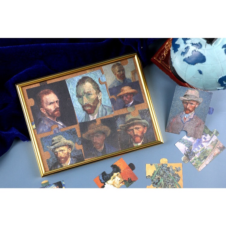 Bộ Xếp Hình Van Gogh 20 Mảnh Sticker - Puzzle Nghệ Thuật Độc Đáo Sáng Tạo Bullet Journal Quà Tặng