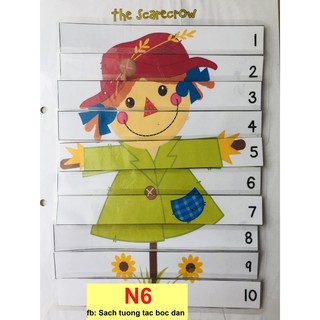 Học liệu bóc dán số đếm
