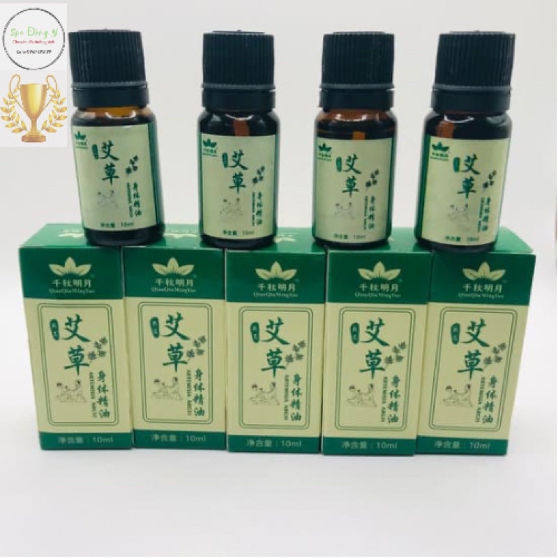 Dầu massage ngải - gừng tiện dụng 10ml, massage body lưu thông khí huyết