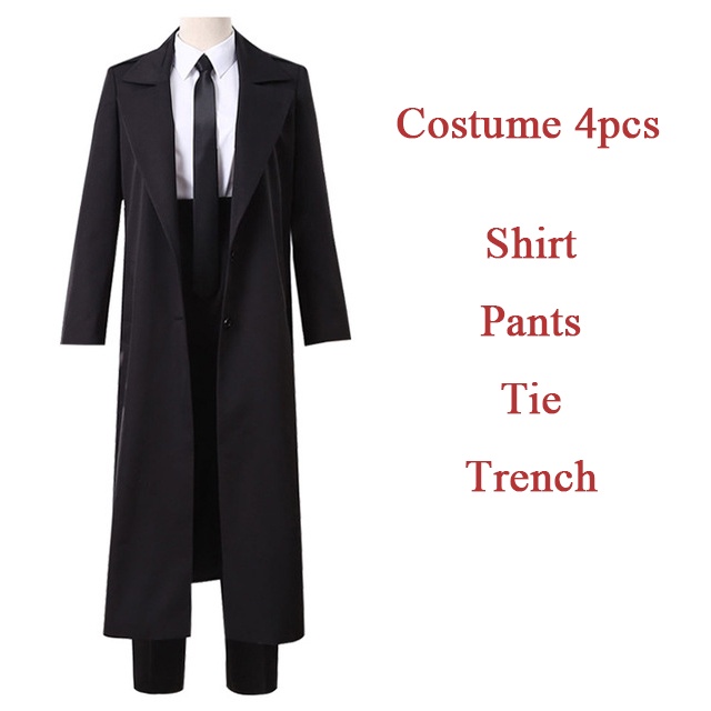 Bộ Tóc Giả Màu Đen Hóa Trang Nhân Vật Chainsaw Man Makima Cho Nam Và Nữ