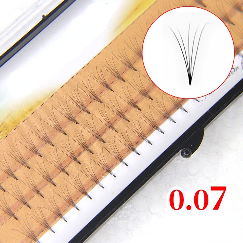 Set 60 lông mi giả 10D kích thước 8 10 12mm trang điểm tự nhiên