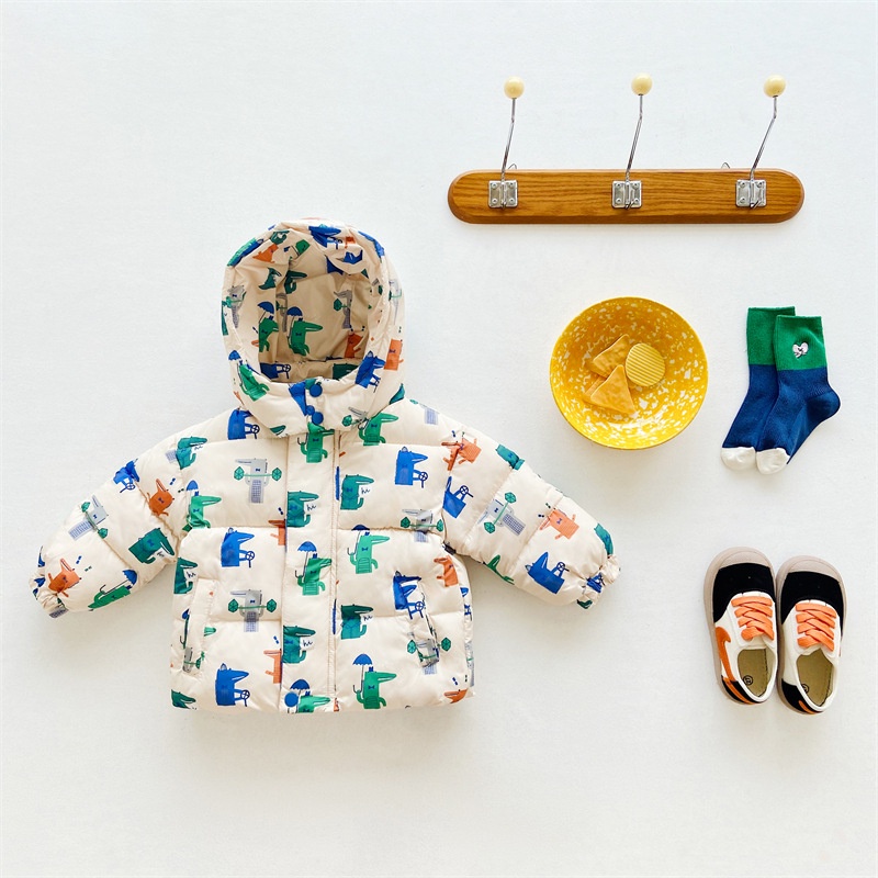 Áo khoác phao trần bông cho bé dày dặn 2022