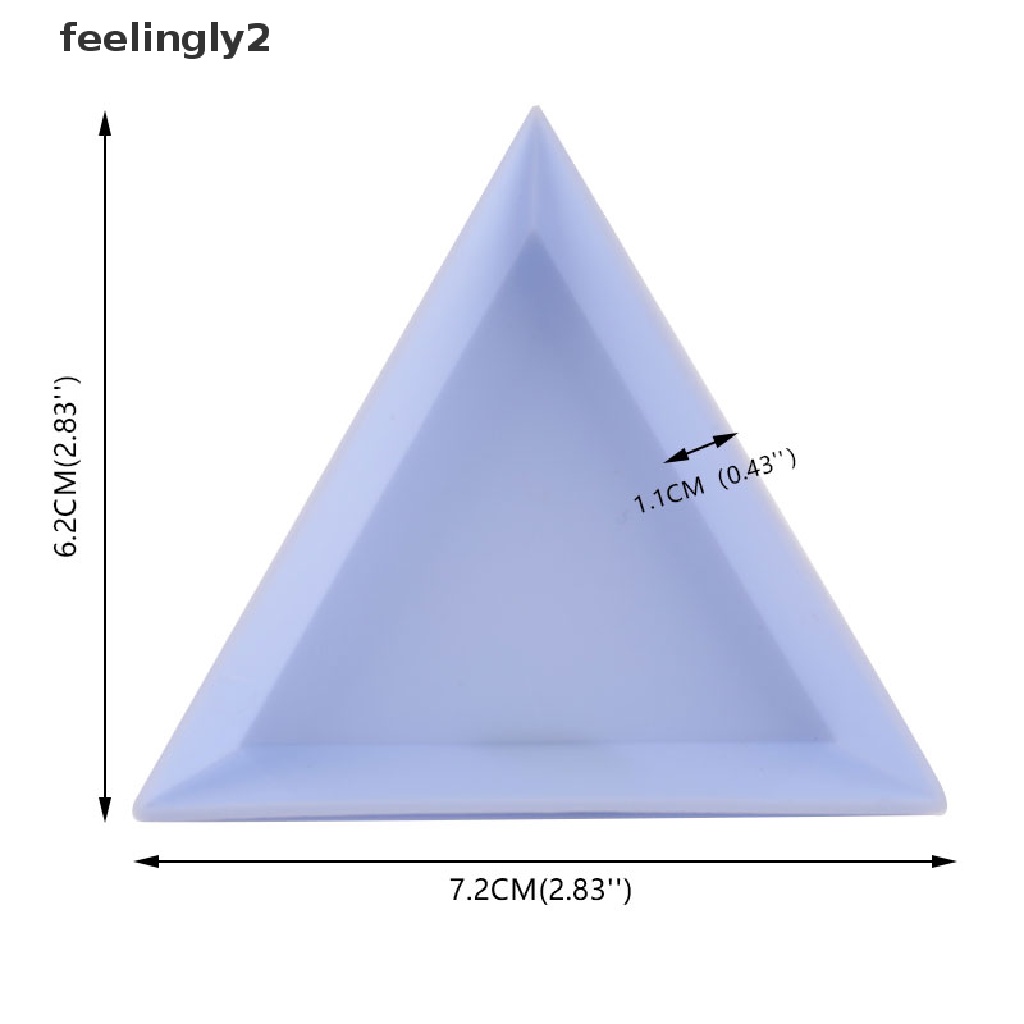 Set 10 Giá Đỡ Hình Tam Giác Đính Đá Trang Trí Móng Tay Nghệ Thuật DIY