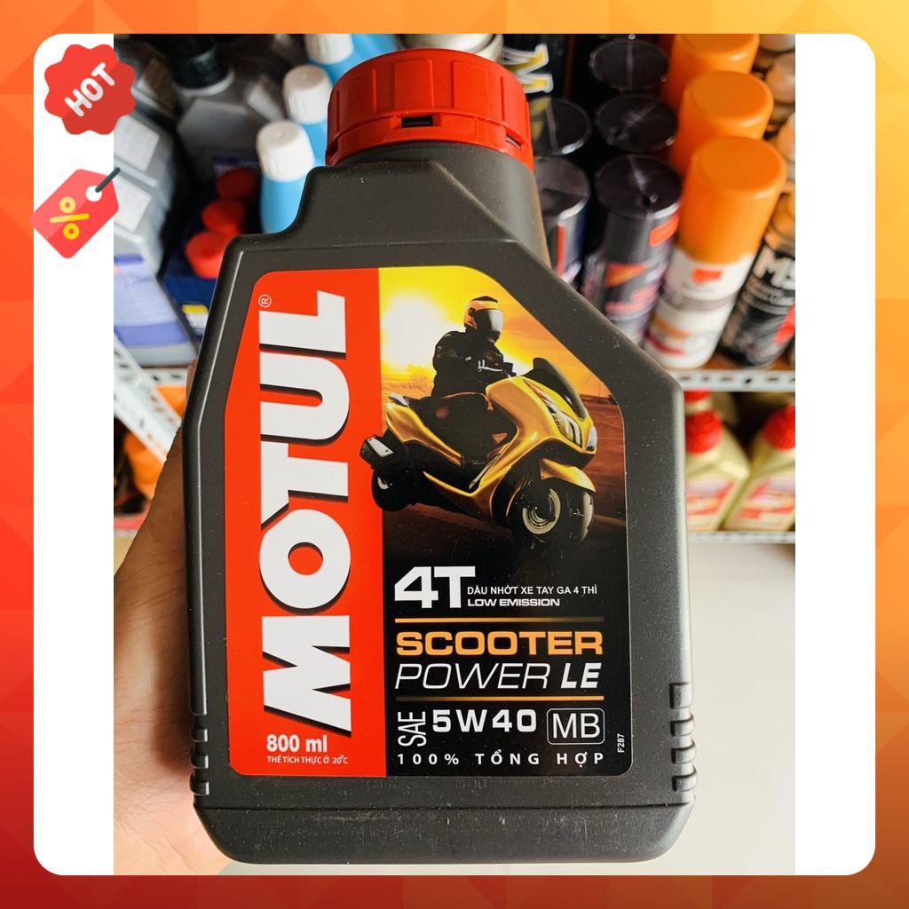Dầu nhớt xe tay ga Motul Scooter Power LE 4T 5W40 800ml