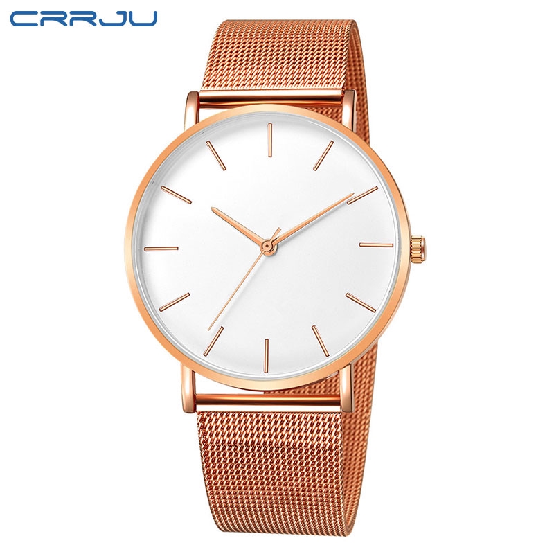 Đồng Hồ Crrju 678G Dây Thép Không Gỉ Thời Trang Nam Unisex