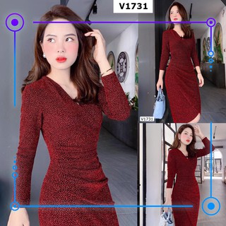 Váy Body Dài Tay 🎀FREESHIP🎀Đầm Body Cao Cấp, Hàng Thiết Kế Độc Quyền DVC - Teemo Store