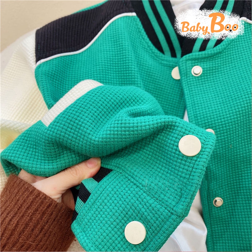 Áo Bomber Bé Trai Áo Khoác Bóng Chày Chất Dày Dặn Thời Trang Dễ Phối Đồ - BabyBoo