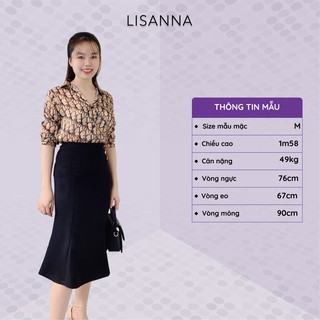 Chân váy đuôi cá dáng dài công sở LISANNA